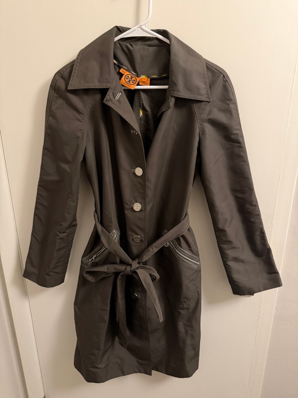 Tory Burch Chocolate Brown Belted Trench Coat